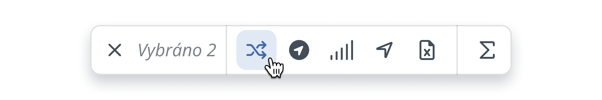 Tool-bar panel - Workflow